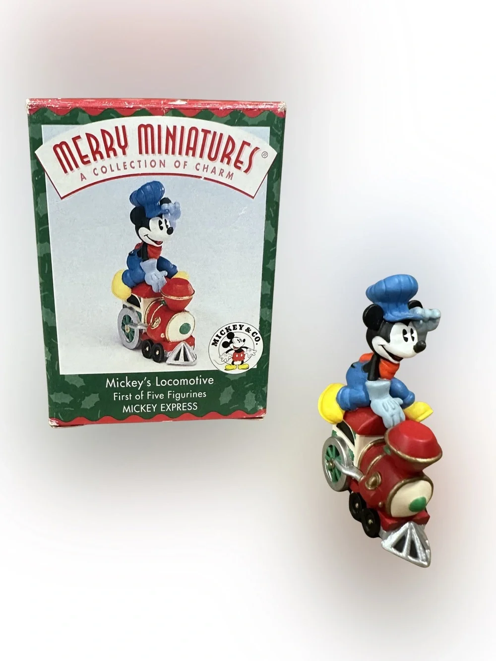 Vintage 1998 Hallmark Disney Merry Miniatures Mickey Mouse Train Mini Figurine
